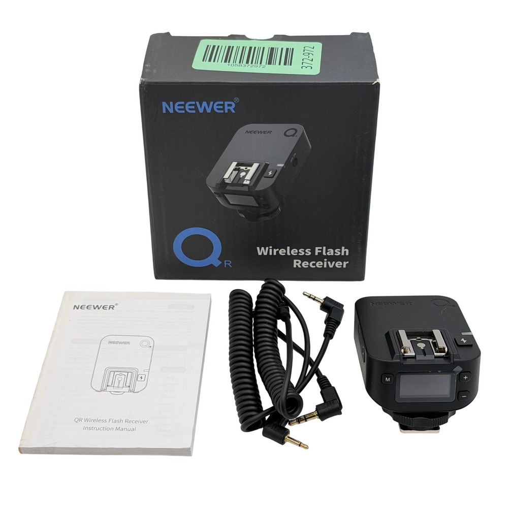 Neewer QR Wireless Flash Receiver Black for Off-Camera Photography Triggering